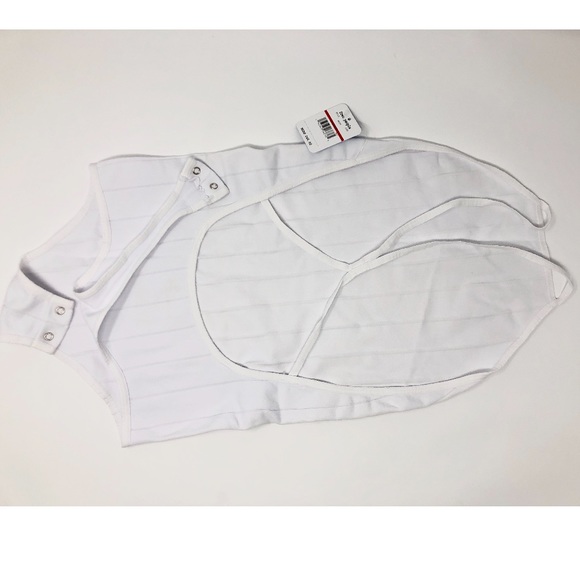 Free People Bridget Bodysuit White Halter Neck - Picture 11 of 12